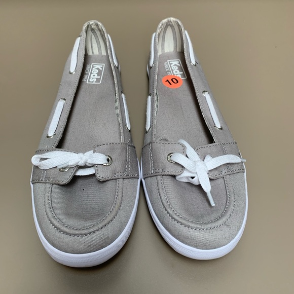 🔥 2 for 30🔥NEW Keds grey slip on shoes size 10 - Picture 1 of 3